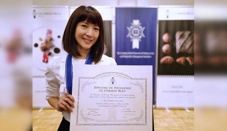 Aktris Singapura Jeanette Aw menyelesaikan semester terakhir di akademi kuliner terkenal Le Cordon Bleu