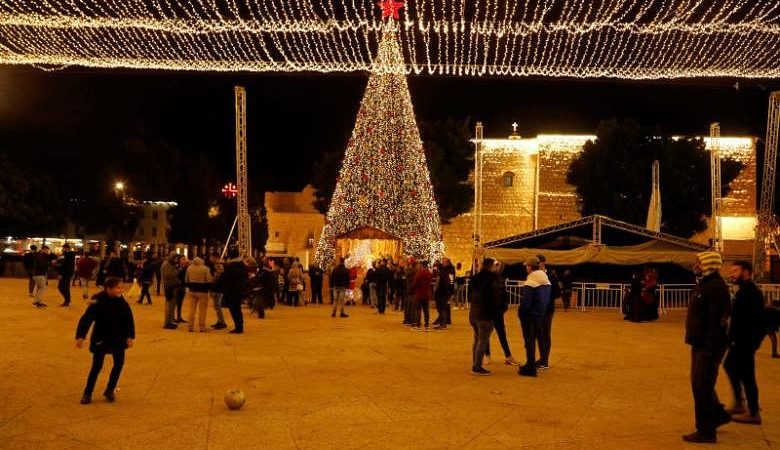 Lagu-lagu Natal dan lonceng di Betlehem saat Natal semakin dekat