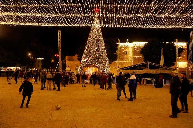 Lagu-lagu Natal dan lonceng di Betlehem saat Natal semakin dekat