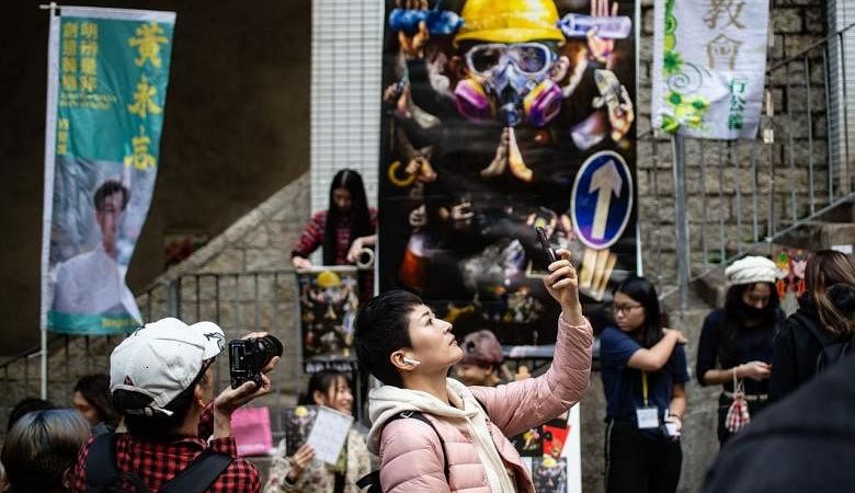 Pameran Tahun Baru Imlek Hong Kong mendapatkan perubahan protes